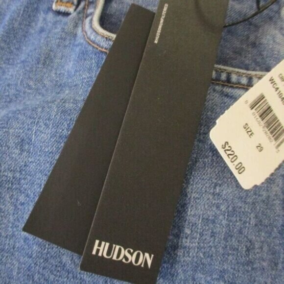 Hudson Crop Riley Relaxed Straight Jeans Exp Zip size 29 NWT $220 - Picture 6 of 7